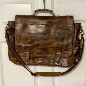 Kodiak Leather Sitka Messenger Bag - Full Grain leather - Antique Brown